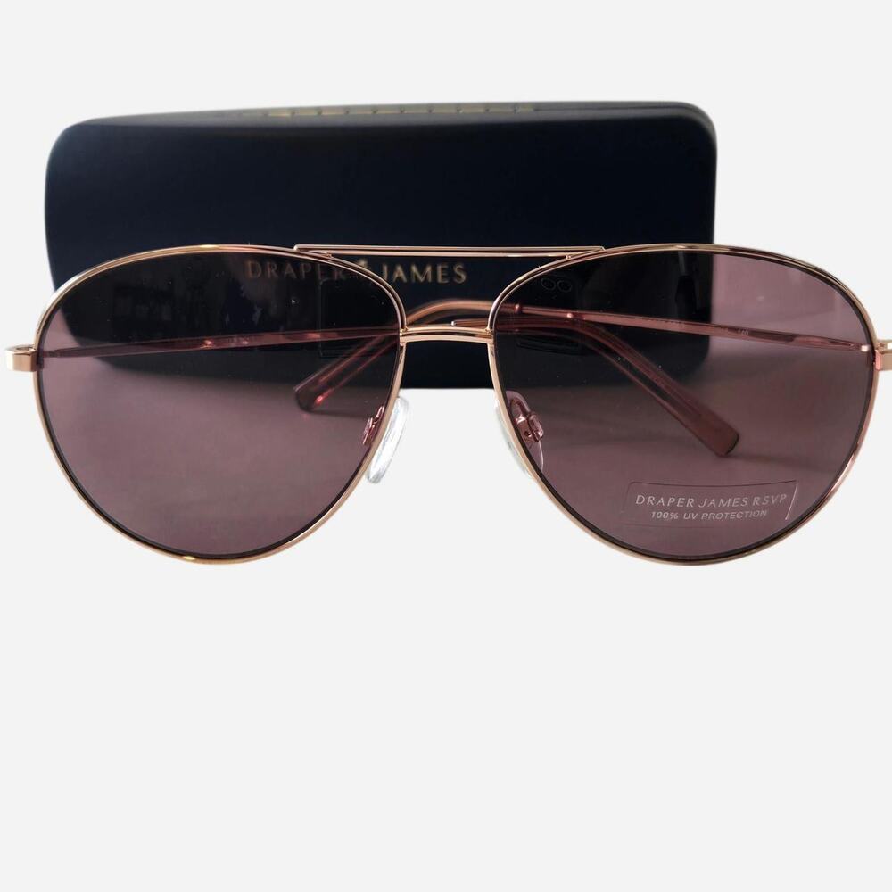 Draper James gold aviator sunglasses